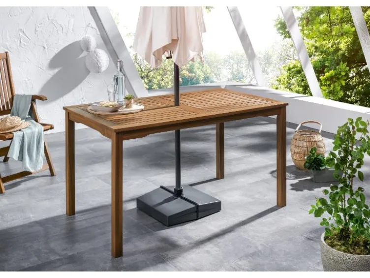Akazie-Set "Sevilla" 5-teilig - Tisch & 4 Klappsessel
