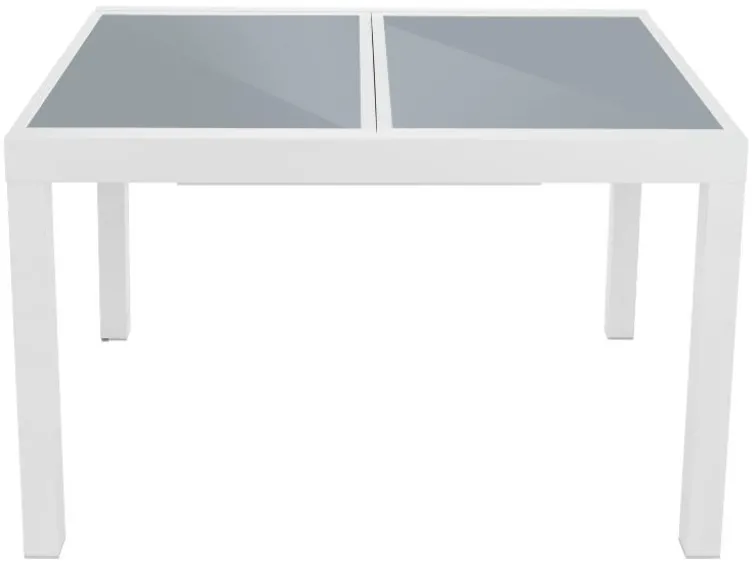 Alu-Gartentisch »Houston« weiß, 120-180 x 89 x 75 cm
