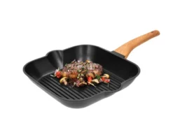 Aluguss-Grillpfanne / Aluguss-Bratpfanne