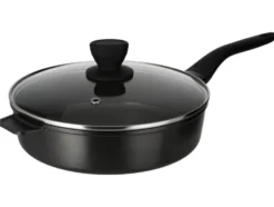 Aluguss-Schmorpfanne mit Deckel, Ø 28cm