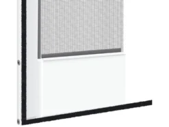 Alu-Insektenschutztür, 100 x 210 cm, mit Trittschutz, weiß, 2er Set