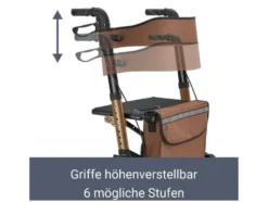 Aluminium Rollator »Vital«, klappbar