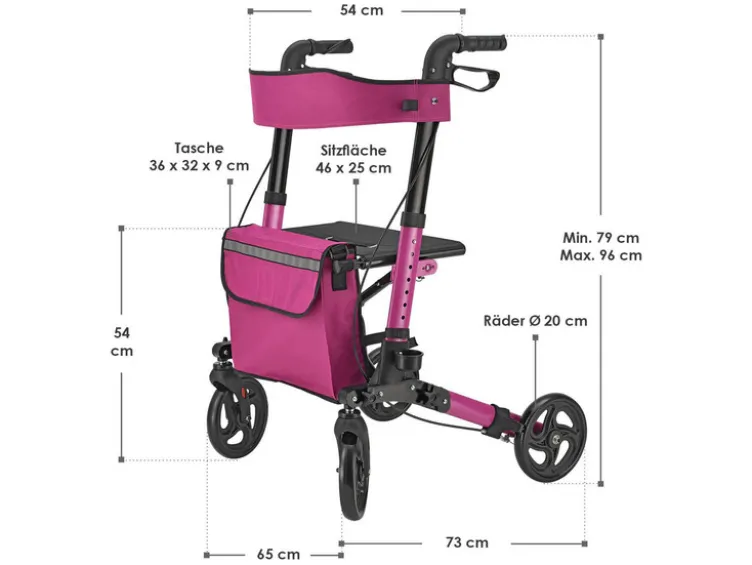 Aluminium Rollator »Vital«, klappbar
