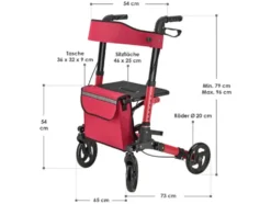 Aluminium Rollator »Vital«, klappbar