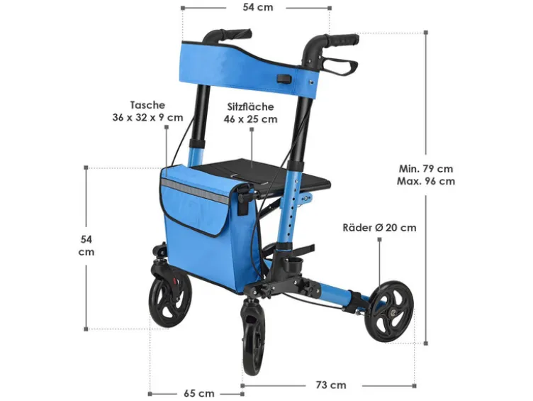 Aluminium Rollator »Vital«, klappbar