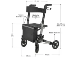Aluminium Rollator »Vital«, klappbar