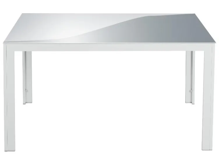 Alu-Set »Houston«, 7-teilig - Standardtisch & 6 Klappsessel, weiß