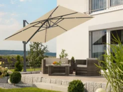 Ampelschirm »Rhodos Smart«, 300 x 300 cm, mit Kurbelsystem