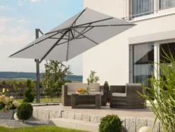 Ampelschirm »Rhodos Smart«, 300 x 300 cm, mit Kurbelsystem
