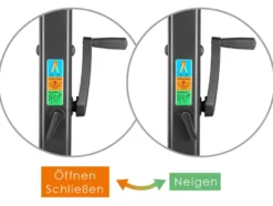 Ampelschirm »Rhodos Smart«, 300 x 300 cm, mit Kurbelsystem