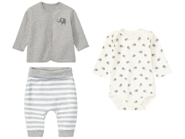 Baby Mädchen / Jungen Geschenkset, mit Bio-Baumwolle