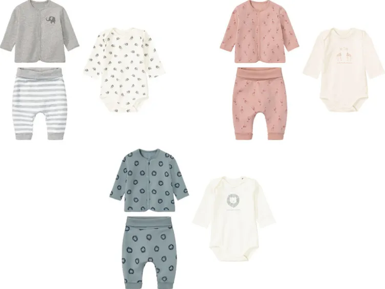 Baby Mädchen / Jungen Geschenkset, mit Bio-Baumwolle