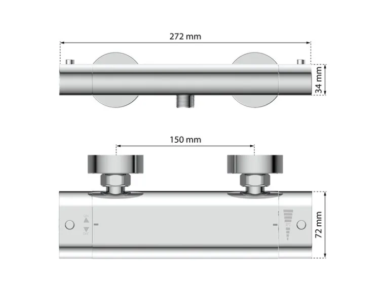 Badarmatur »CARNEO«, mit Thermostat