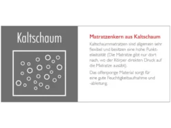 BADENIA TRENDLINE 7-Zonen-Kaltschaummatratze »BT 320 Plus Gel Active«, Schulterkomfortzone