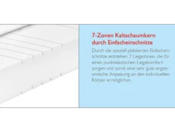 BADENIA TRENDLINE 7-Zonen-Kaltschaummatratze »BT 155«, punktelastisch