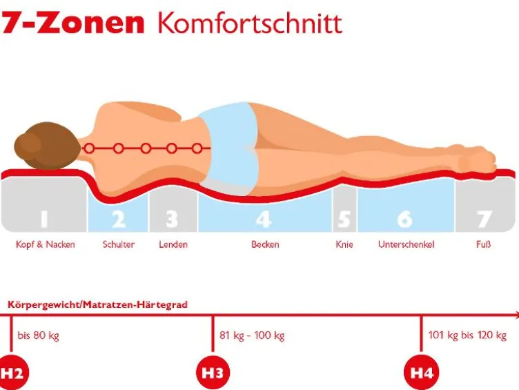 BADENIA TRENDLINE 7-Zonen-Taschenfederkern-Matratze »BT 1000 Classic«, punktelastisch