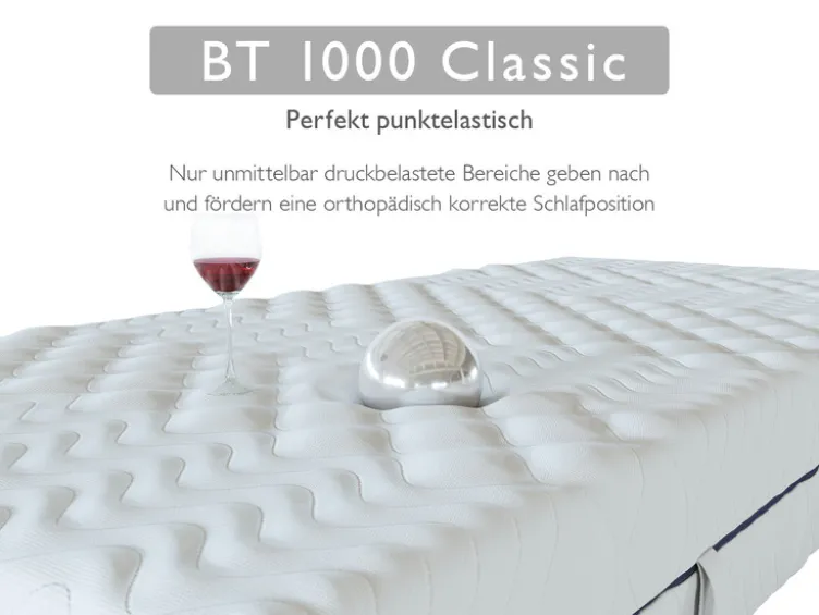 BADENIA TRENDLINE 7-Zonen-Taschenfederkern-Matratze »BT 1000 Classic«, punktelastisch