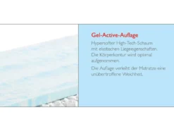 BADENIA TRENDLINE 7-Zonen XXL-Taschenfederkern-Matratze mit Gelschaum-Auflage und Wendefunktion