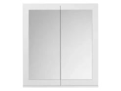 Badezimmer-Set »Basel«: Waschbeckenunterschrank & Spiegelschrank mit 6 Glas-Einlegeböden