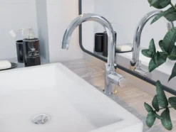 Bad Waschtischarmatur Basic, mit Neoperl Luftsprudler