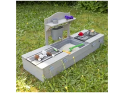 Balkonsandkasten mit Matschküche, 2in1