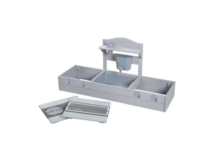 Balkonsandkasten mit Matschküche, 2in1