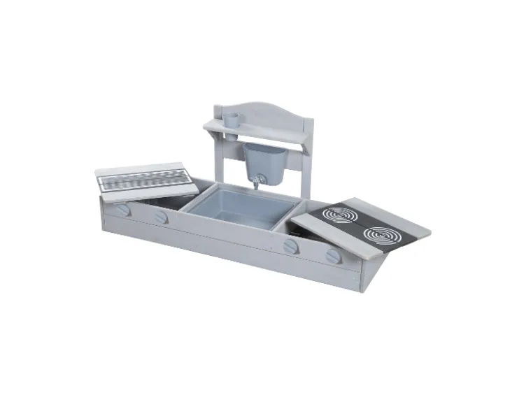 Balkonsandkasten mit Matschküche, 2in1