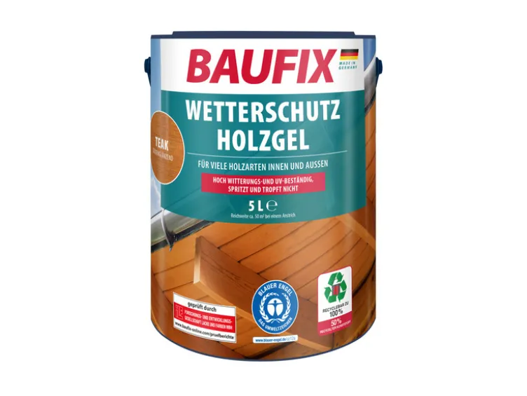 BAUFIX Wetterschutz-Holzgel, seidenglänzend