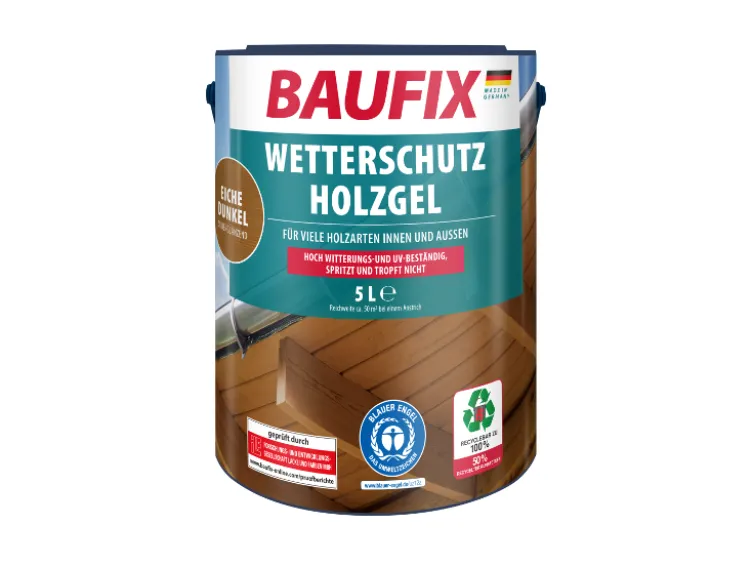 BAUFIX Wetterschutz-Holzgel, seidenglänzend