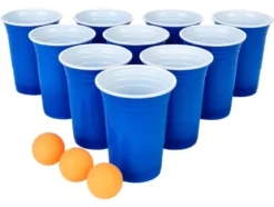 Beer Pong, wiederverwendbar, mit praktischen Markierungen