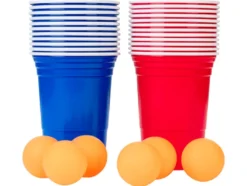 Beer Pong, wiederverwendbar, mit praktischen Markierungen