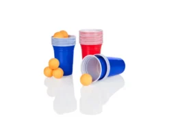 Beer Pong, wiederverwendbar, mit praktischen Markierungen