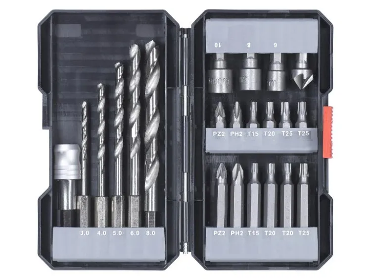 Bit-Bohrerbox, 22-teilig
