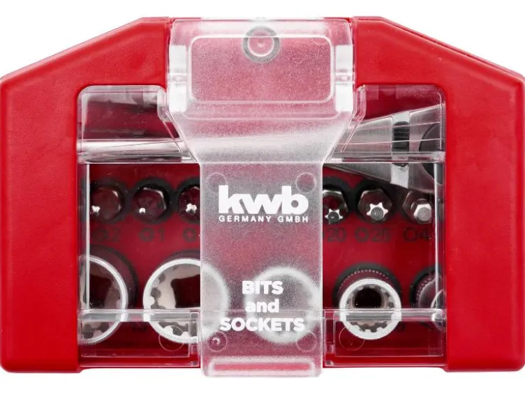 Bit-Box mit Gürtelclip, 17-teilig
