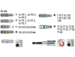 Bit-Box mit Gürtelclip, 32-teilig