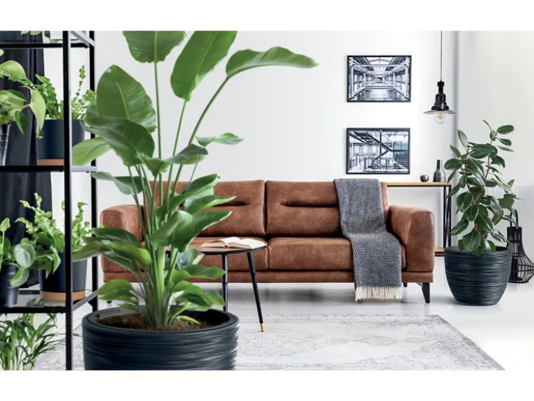 Blumentopf »FURU«, mit gerippter Struktur, rund