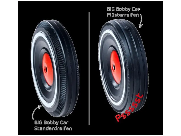 Bobby Car Flüsterräder »Whisper Wheels«, rot/schwarz