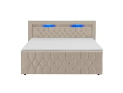 Boxspringbett Leona Samt