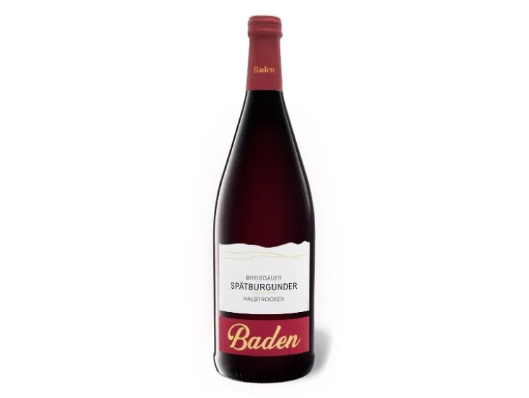 Breisgauer Spätburgunder QbA halbtrocken, Literflasche, Rotwein 2024