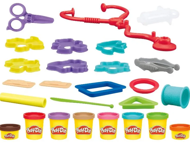 Buntes Tierarzt Set / Kneten & Bauen Set