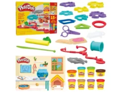 Buntes Tierarzt Set / Kneten & Bauen Set
