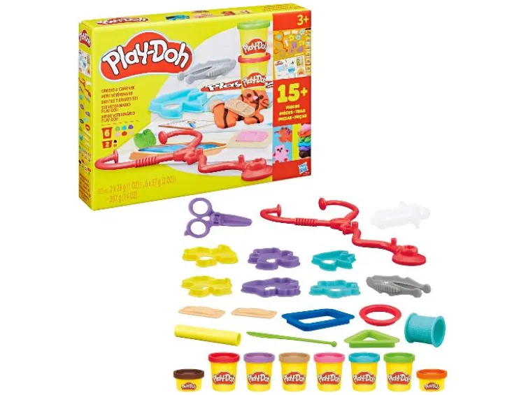Buntes Tierarzt Set / Kneten & Bauen Set