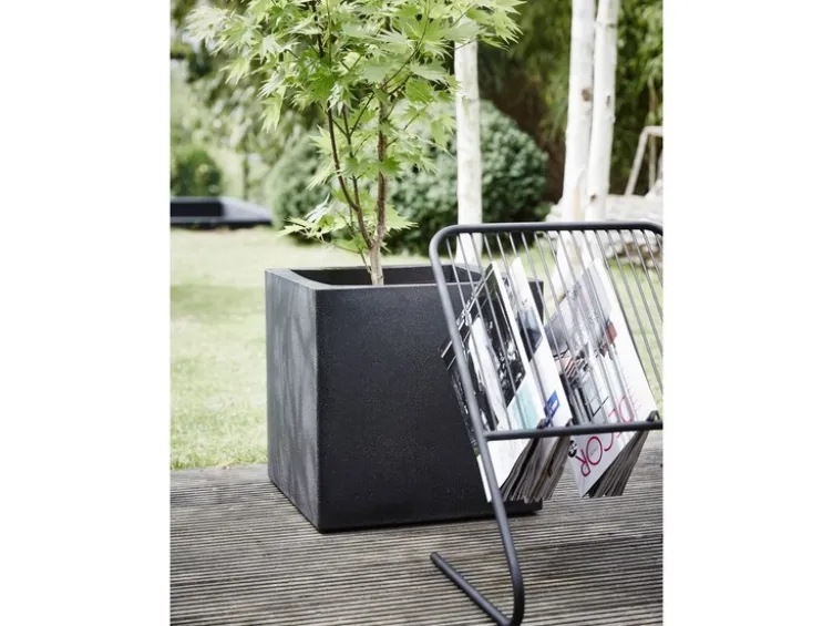 Capi Europe Blumentopf »Smooth«, quadratisch, schwarz, 30x30 cm oder 40x40 cm