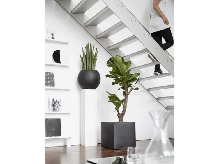 Capi Europe Blumentopf »Smooth«, quadratisch, schwarz, 30x30 cm oder 40x40 cm