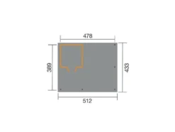 Carport »607«, mit Geräteraum
