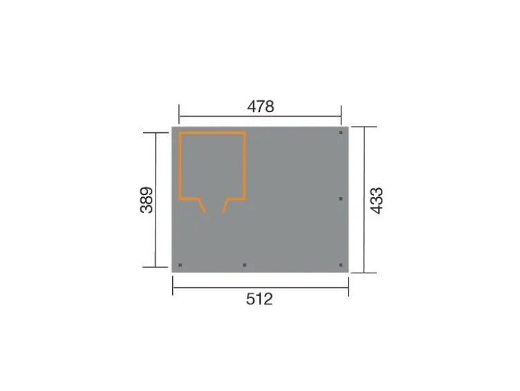 Carport »607«, mit Geräteraum