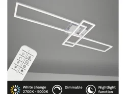 CCT LED Design Deckenleuchte, Lichttemperatur + Helligkeit regulierbar