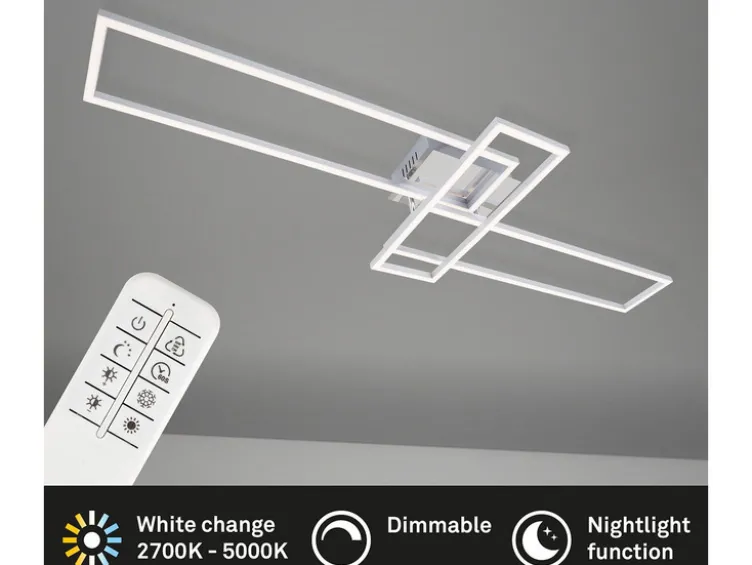 CCT LED Design Deckenleuchte, Lichttemperatur + Helligkeit regulierbar