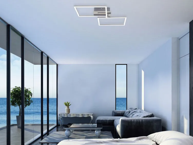 CCT LED Design Deckenleuchte, Lichttemperatur + Helligkeit regulierbar