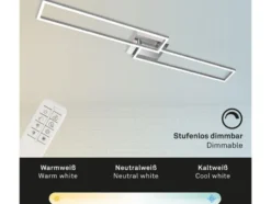 CCT LED Design Deckenleuchte, Lichttemperatur + Helligkeit regulierbar